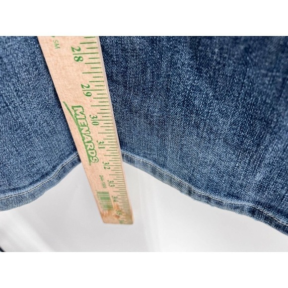 Y2K Harley Davidson Motorcycles Blue Denim Jeans Bootcut Low Rise Womens 2 Long - Picture 6 of 6